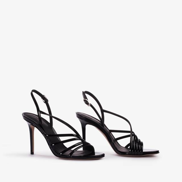 Le Silla Sandalo vernice nero Soddisfazione Garantita