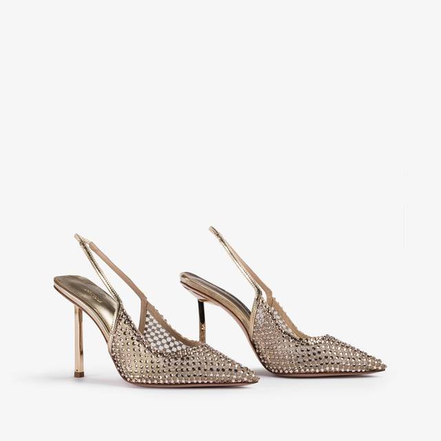 Le Silla Slingback gioiello rete platino Acquista Ora