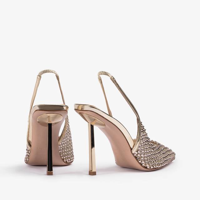 Le Silla Slingback gioiello rete platino Acquista Ora