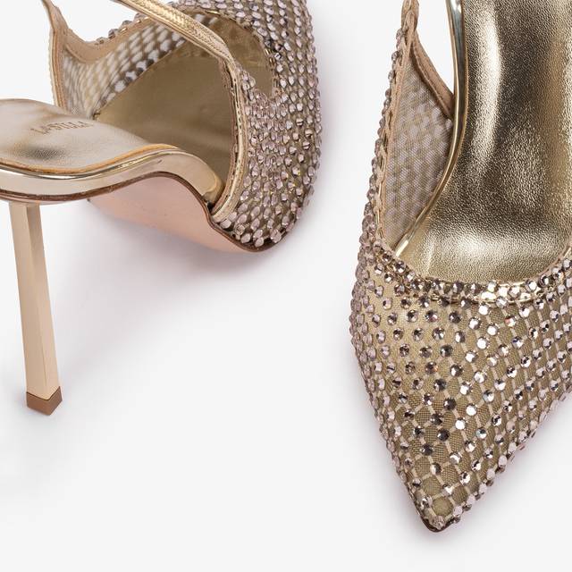 Le Silla Slingback gioiello rete platino Acquista Ora