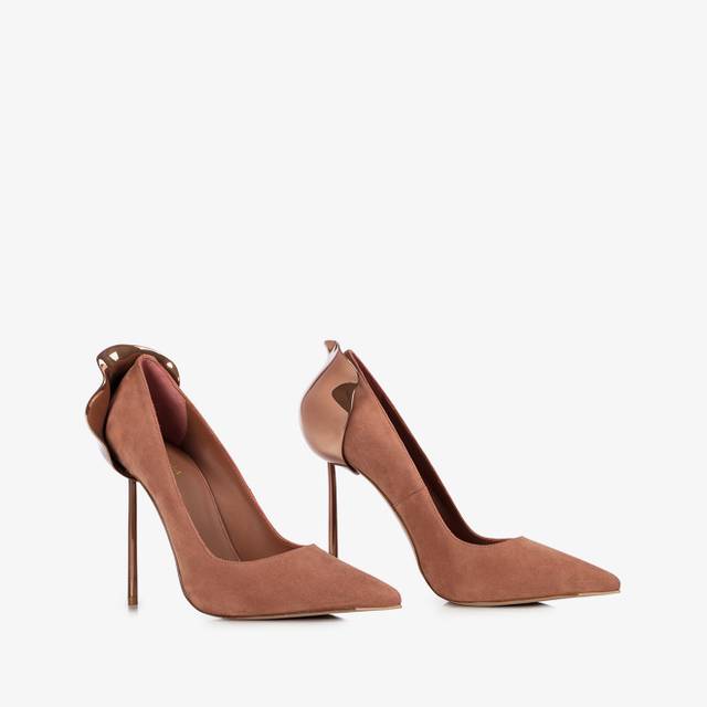 Le Silla Décolleté camoscio marrone cake Vendita Economica