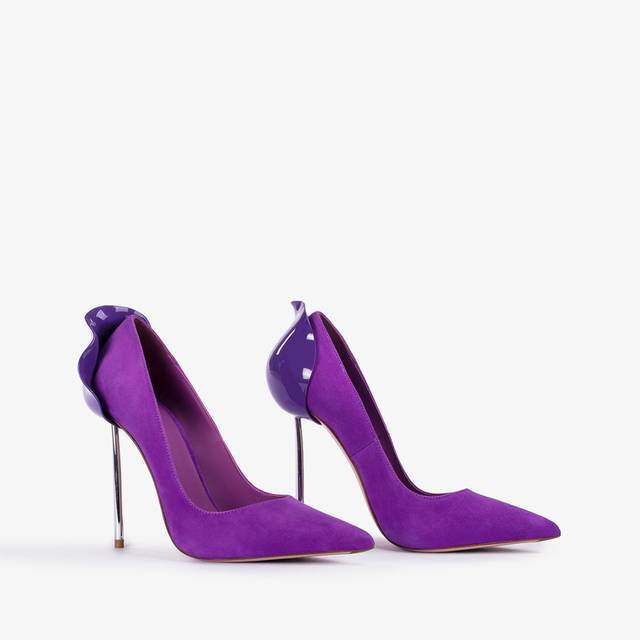 Le Silla Décolleté camoscio viola queen Saldi Di Fabbrica