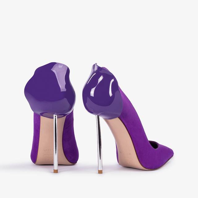 Le Silla Décolleté camoscio viola queen Saldi Di Fabbrica
