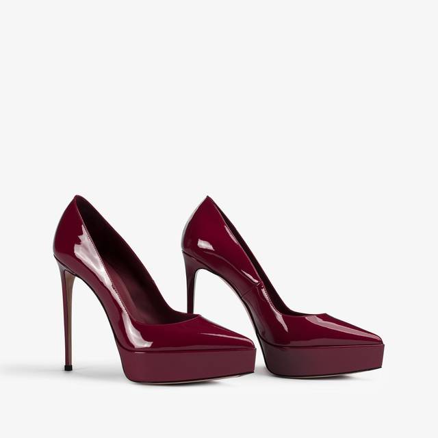 Le Silla Décolleté con plateau vernice rossa vendetta Nuova