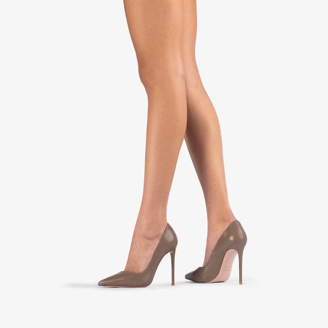 Le Silla Décolleté pelle grigia sesamo Italia