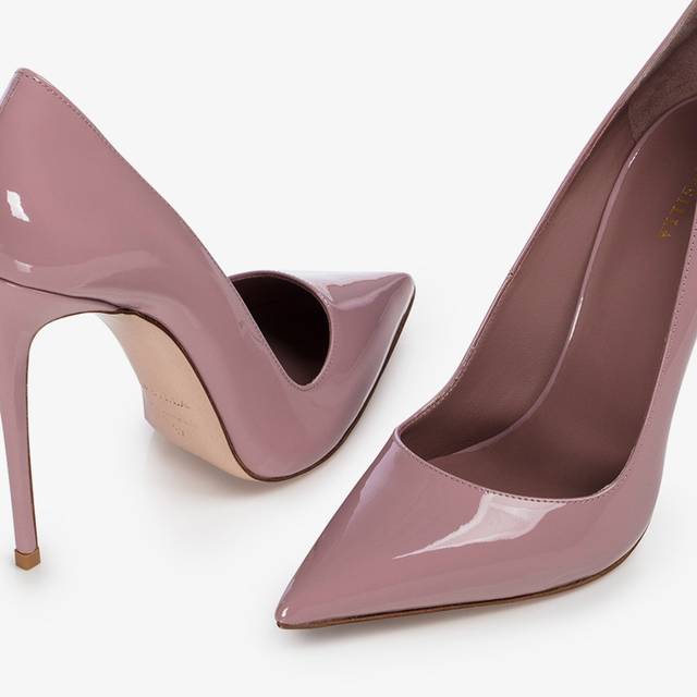 Le Silla Décolleté vernice rosa paris In Linea