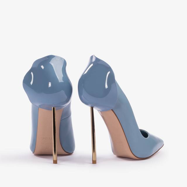 Le Silla Décolleté pelle azzurro nilo Spedizione Gratuita