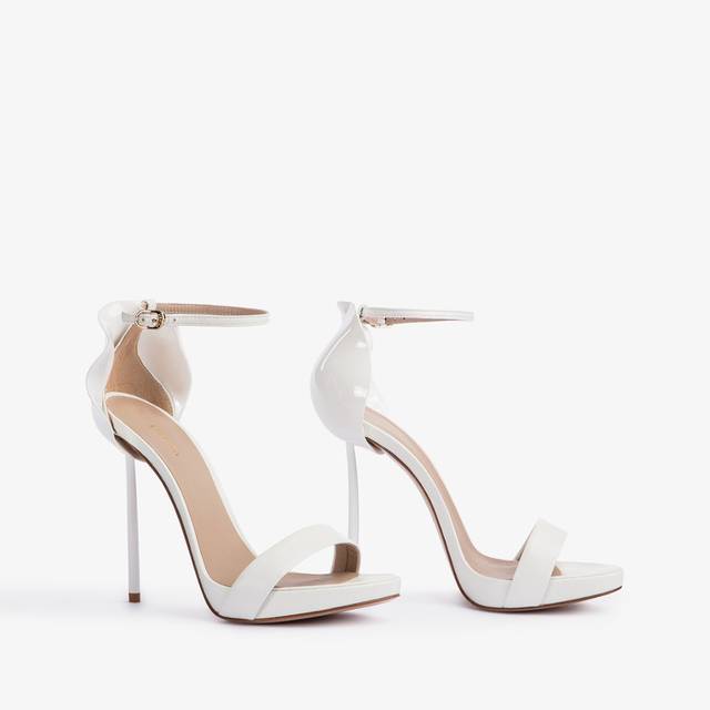 Le Silla Sandalo pelle bianco carta Flash Sale