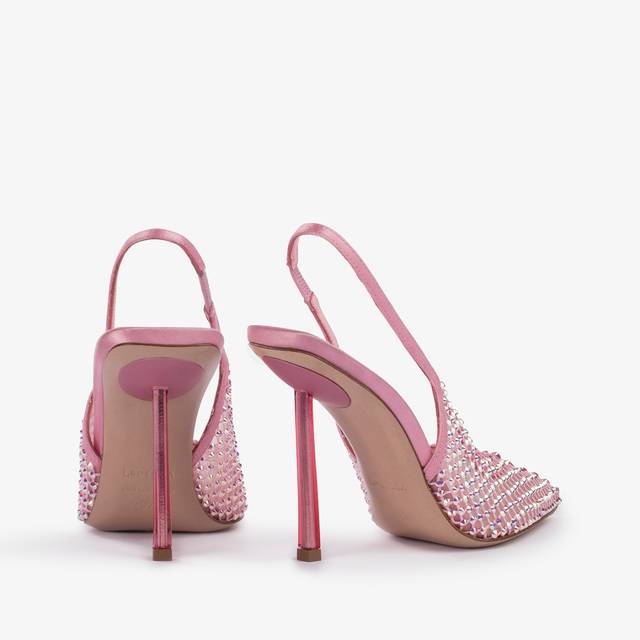 Le Silla Slingback gioiello rete rosa dea e Cristalli Fino Al -60%