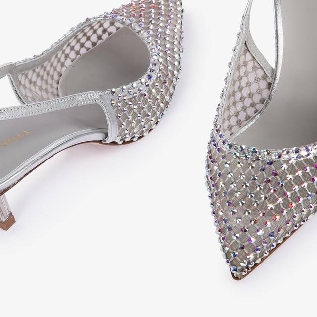Le Silla Slingback gioiello rete argento eclissi Convenienza