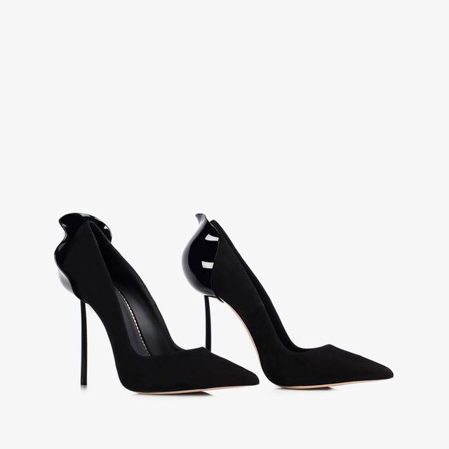 Le Silla Décolleté camoscio nera Sconto