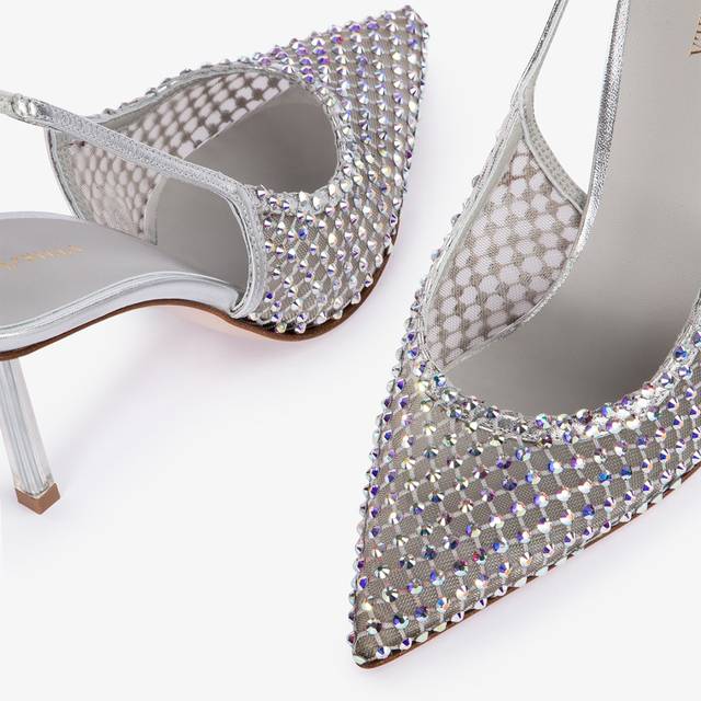 Le Silla Slingback gioiello rete argento eclissi Offerta