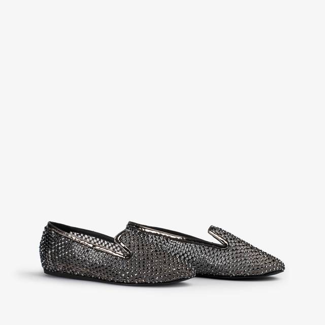 Le Silla Slipper gioiello rete e Cristalli peltro Outlet