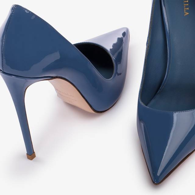 Le Silla Décolleté vernice azzurra nilo Negozio