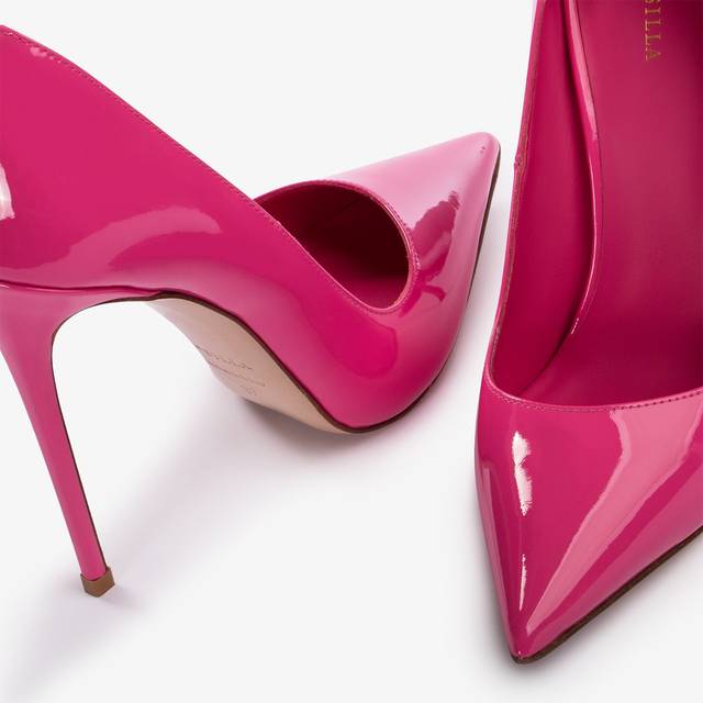 Le Silla Décolleté vernice fucsia party In Saldo