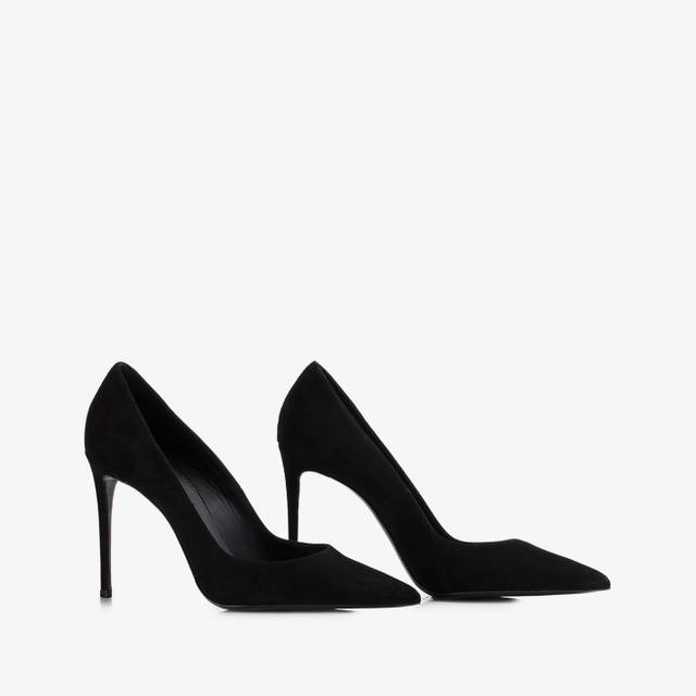 Le Silla Décolleté camoscio nero Italia