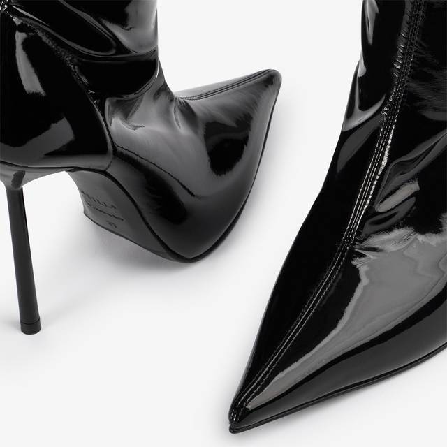 Le Silla Stivaletto vinile stretch nero Nuovo