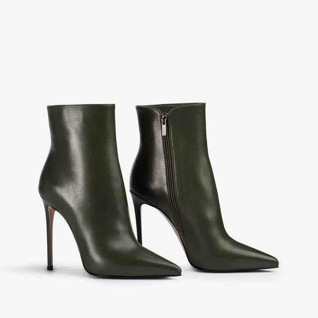 Le Silla Stivaletto pelle verde oliva Promozione