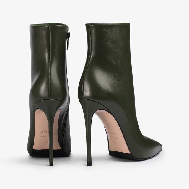 Le Silla Stivaletto pelle verde oliva Promozione