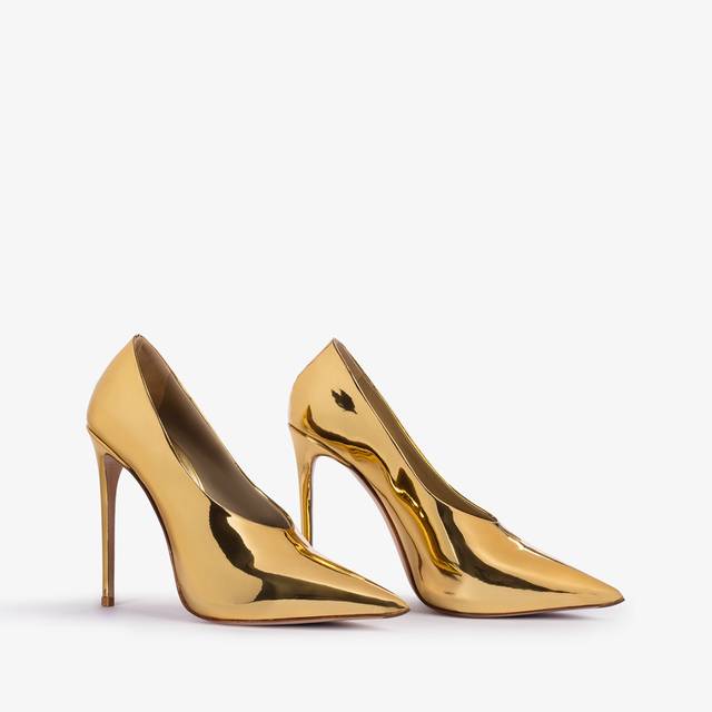 Le Silla Décolleté metallizzata oro pepita Novità
