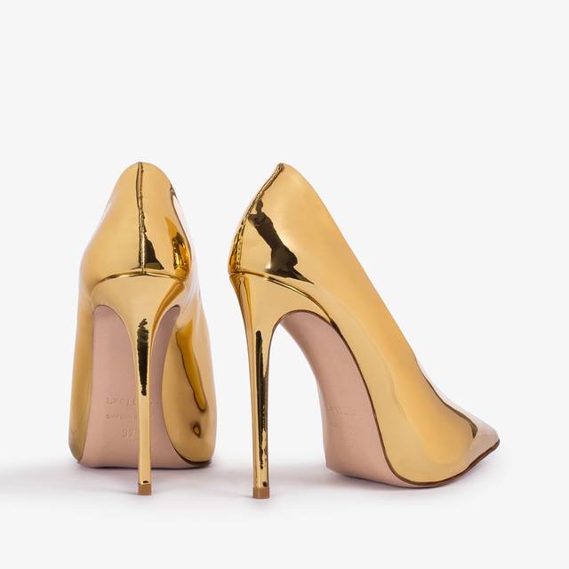 Le Silla Décolleté metallizzata oro pepita Novità