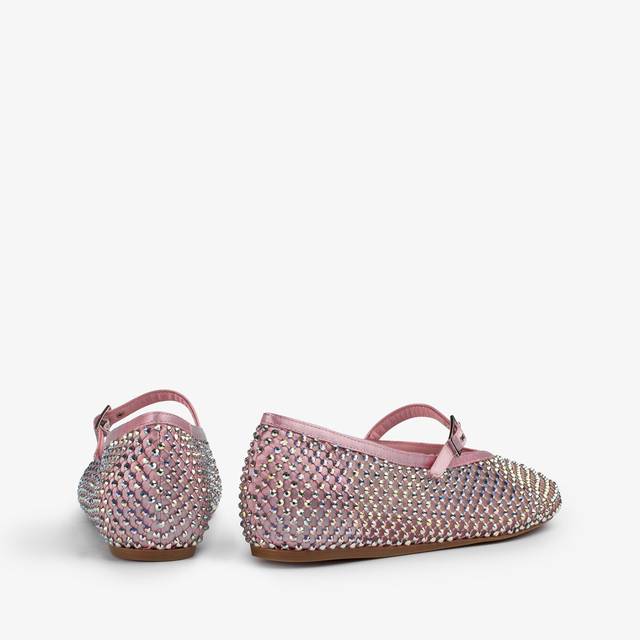 Le Silla Ballerina gioiello rete rosa dea con Cristalli iridescenti Online