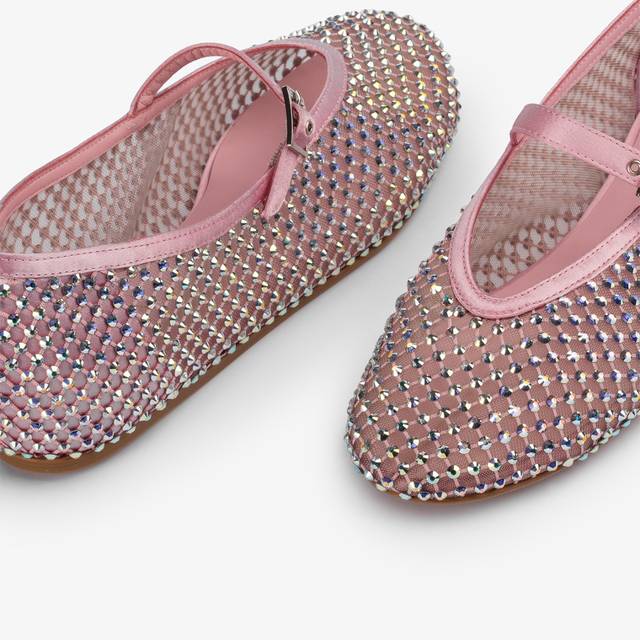 Le Silla Ballerina gioiello rete rosa dea con Cristalli iridescenti Online