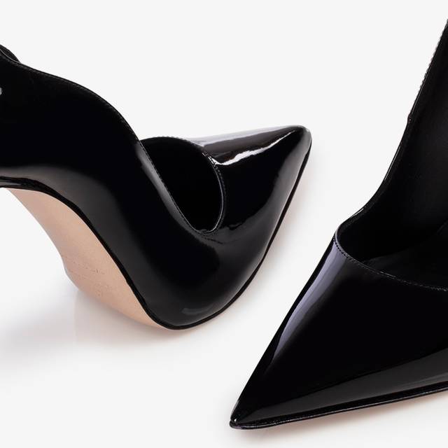 Le Silla Décolleté vernice nera Negozio