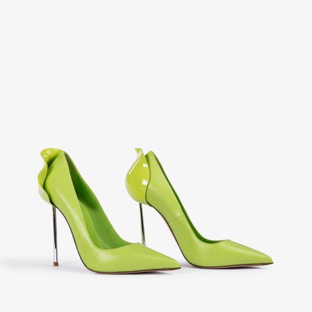 Le Silla Décolleté pelle verde apple Moda