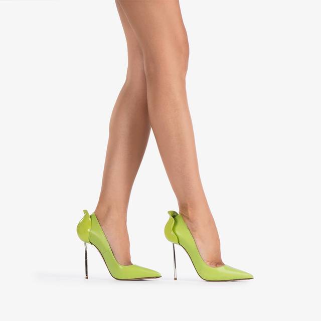 Le Silla Décolleté pelle verde apple Moda