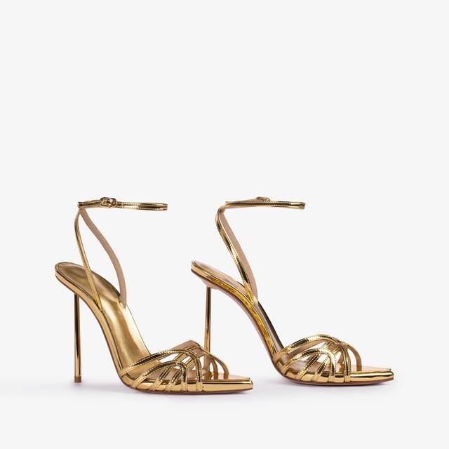 Le Silla Sandalo metallizzato oro pepita Acquista Ora