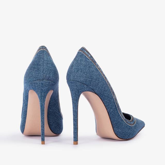 Le Silla Décolleté denim blu Novità