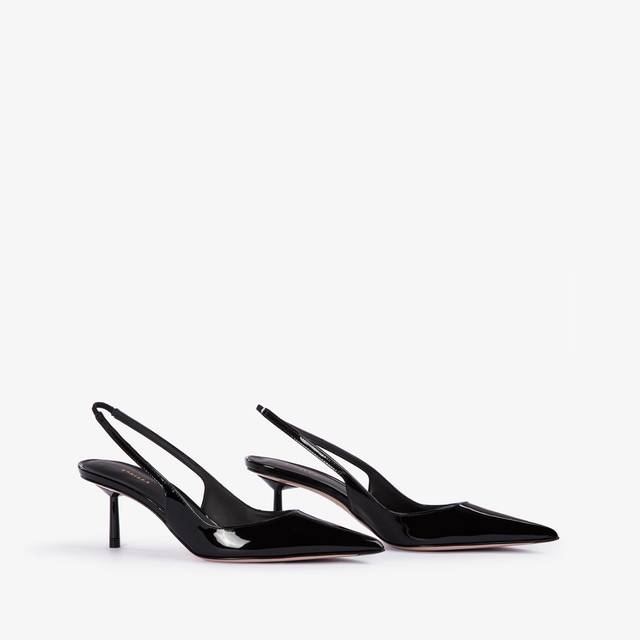Le Silla Slingback vernice nera Online