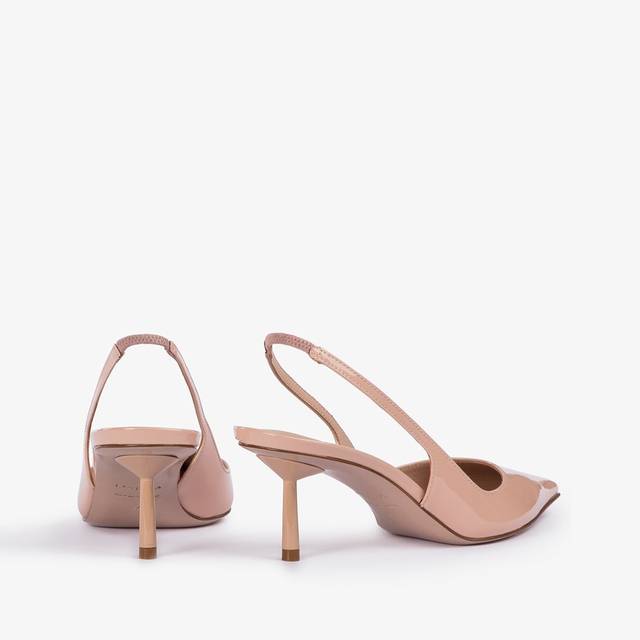 Le Silla Slingback vernice nude skin Outlet