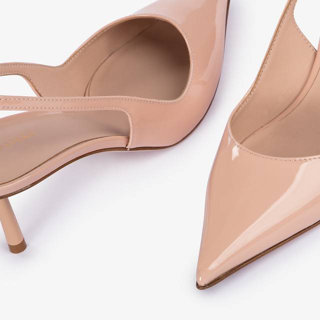 Le Silla Slingback vernice nude skin Outlet