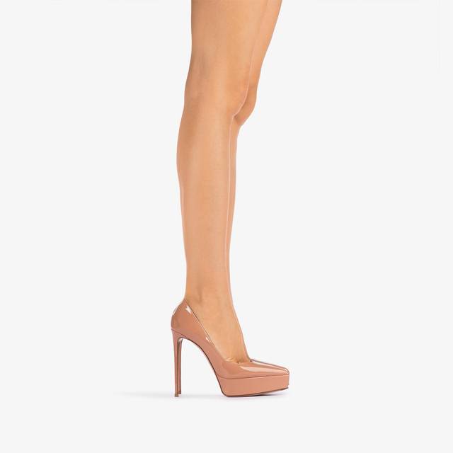 Le Silla Décolleté con plateau vernice nude phard Saldi