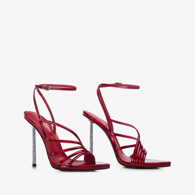 Le Silla Sandalo iridescente rosso rebel In Linea
