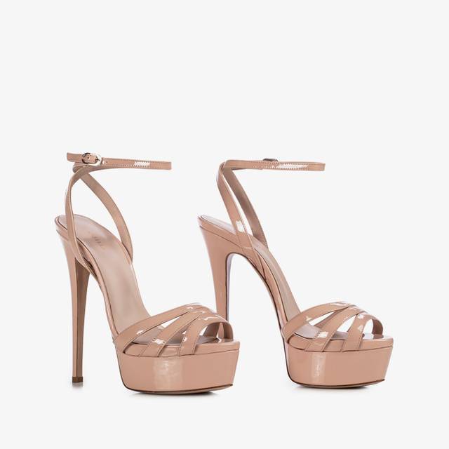 Le Silla Sandalo vernice nude skin Sottocosto
