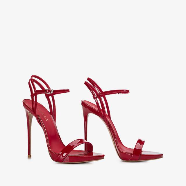 Le Silla Sandalo vernice rosso Presa