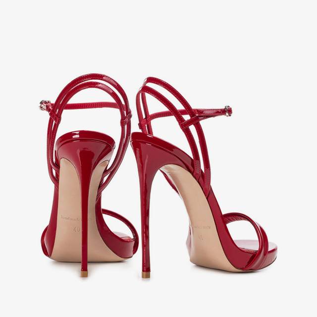 Le Silla Sandalo vernice rosso Presa