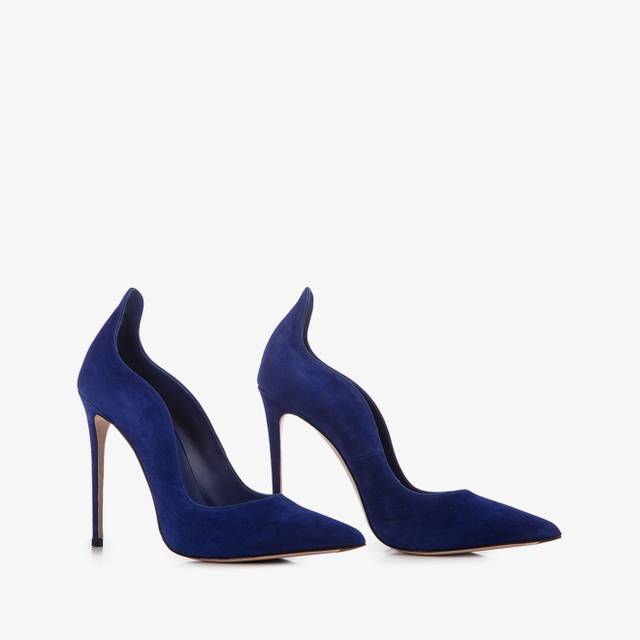 Le Silla Décolleté camoscio blu lazuli Vendite Flash