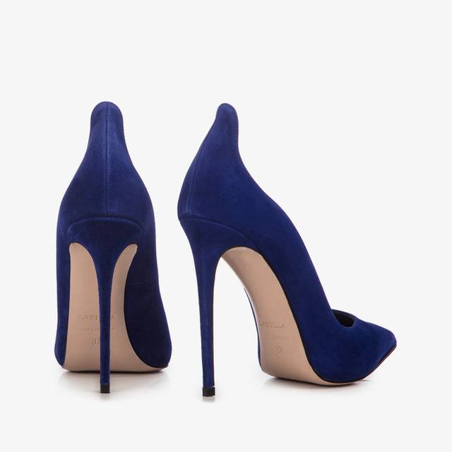 Le Silla Décolleté camoscio blu lazuli Vendite Flash