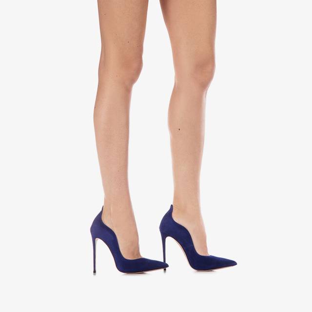 Le Silla Décolleté camoscio blu lazuli Vendite Flash