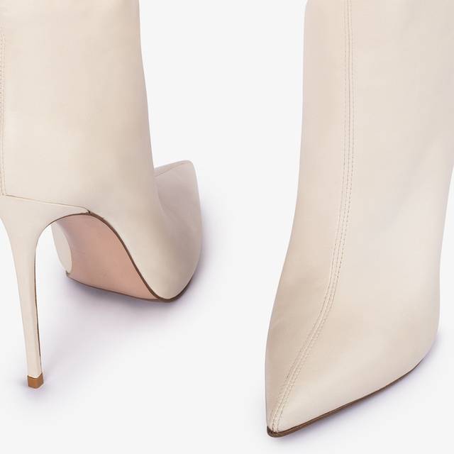 Le Silla Stivale sopra al ginocchio oversize nappa bianco milk Vendita