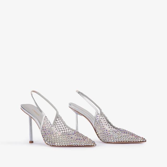 Le Silla Slingback gioiello rete argento eclissi Shopping Online
