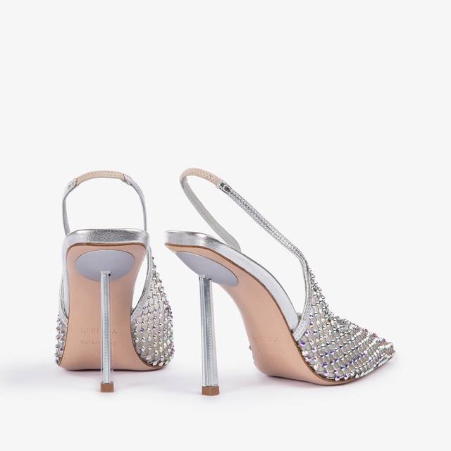 Le Silla Slingback gioiello rete argento eclissi Shopping Online