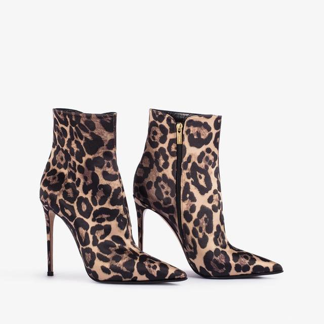 Le Silla Stivaletto raso stampa leopardo Sconto