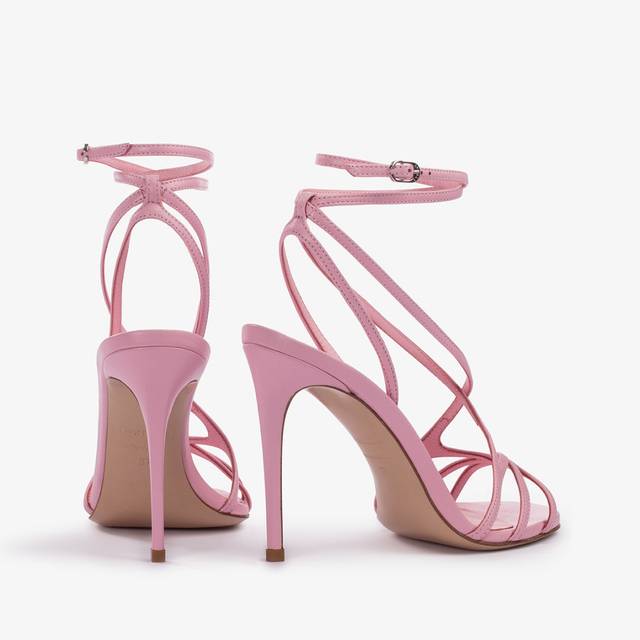 Le Silla Sandalo pelle rosa dea Outlet