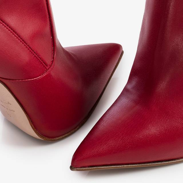 Le Silla Stivale sopra il ginocchio pelle vegan stretch rosso Offerta