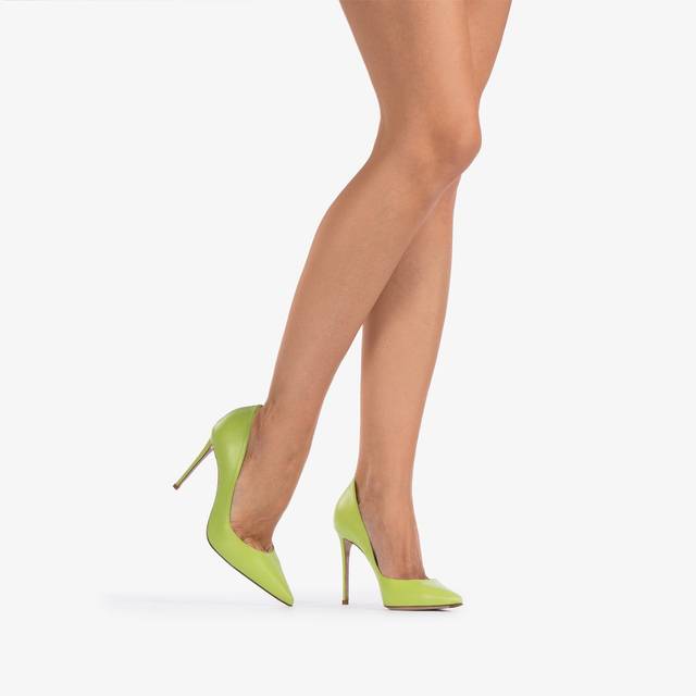 Le Silla Décolleté pelle verde apple Vendita Economica